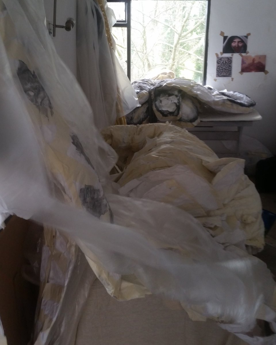 CelinaMuldoon's tweet photo. LIVE COLLISION π« π€π₯ππ£πREPAIR & PREP. . . STUDIO SATURDAYS #LIVEART #INSTALLATION #PERFORMANCEARTLIVE #LIVECOLLISION #COSTUMES #SURVEILLANCE https://t.co/c79vpnNGJQ