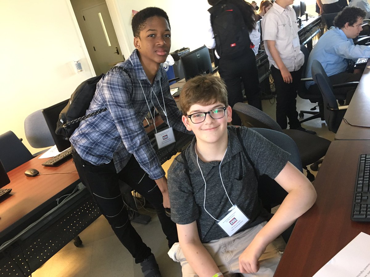 OTHSTSA's tweet image. Two of our rockstar video game designers getting ready at states. So proud of these guys! #tsa #edtech #videogamedesign #stem @NewJerseyTSA