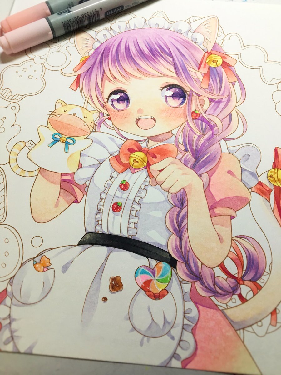 ちょっと進みました ちなみに線画は表紙のmrkさんの絵です Ssぬりえ りーりん 6 6コミティアな08bのイラスト