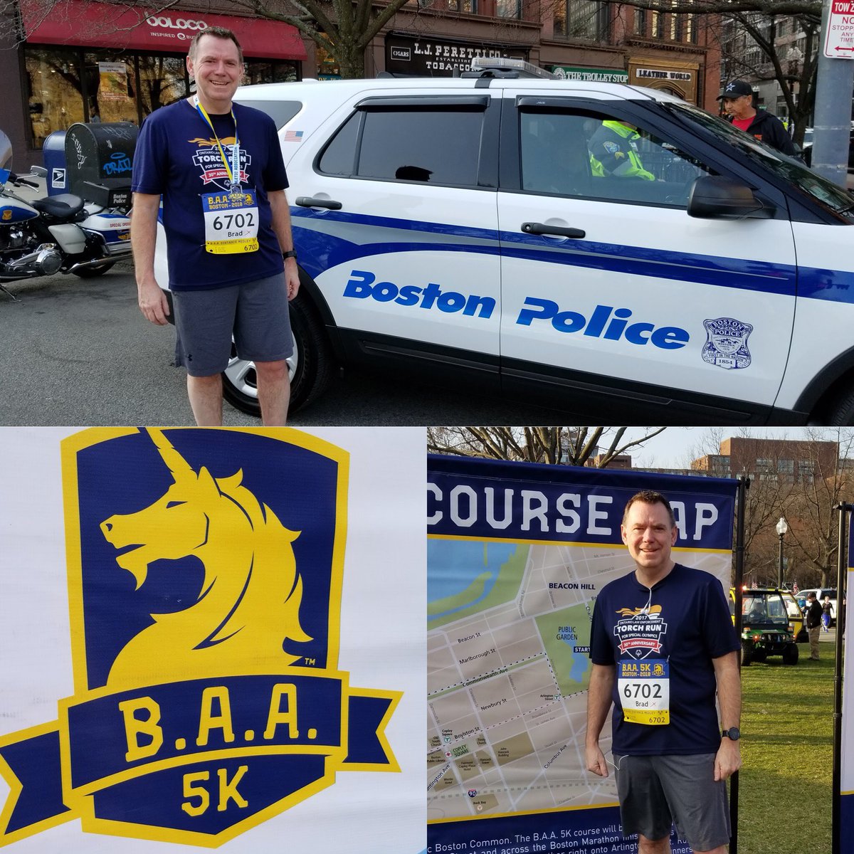 Enjoying marathon weekend in Boston!!  @WindsorPolice @torchrunwindsor #BAA5K #bostonmarathon @bostonpolice