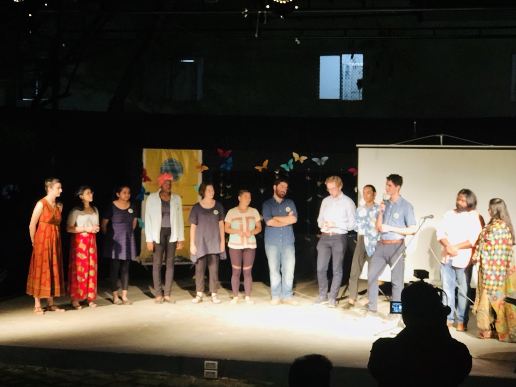 nalrag's tweet photo. The International Acapella group performing in synchrony #HyderabadInternationalStoryTellersFestival #WorldWithoutStageFear #TaletellersTroupe https://t.co/e3iI3sTC4t