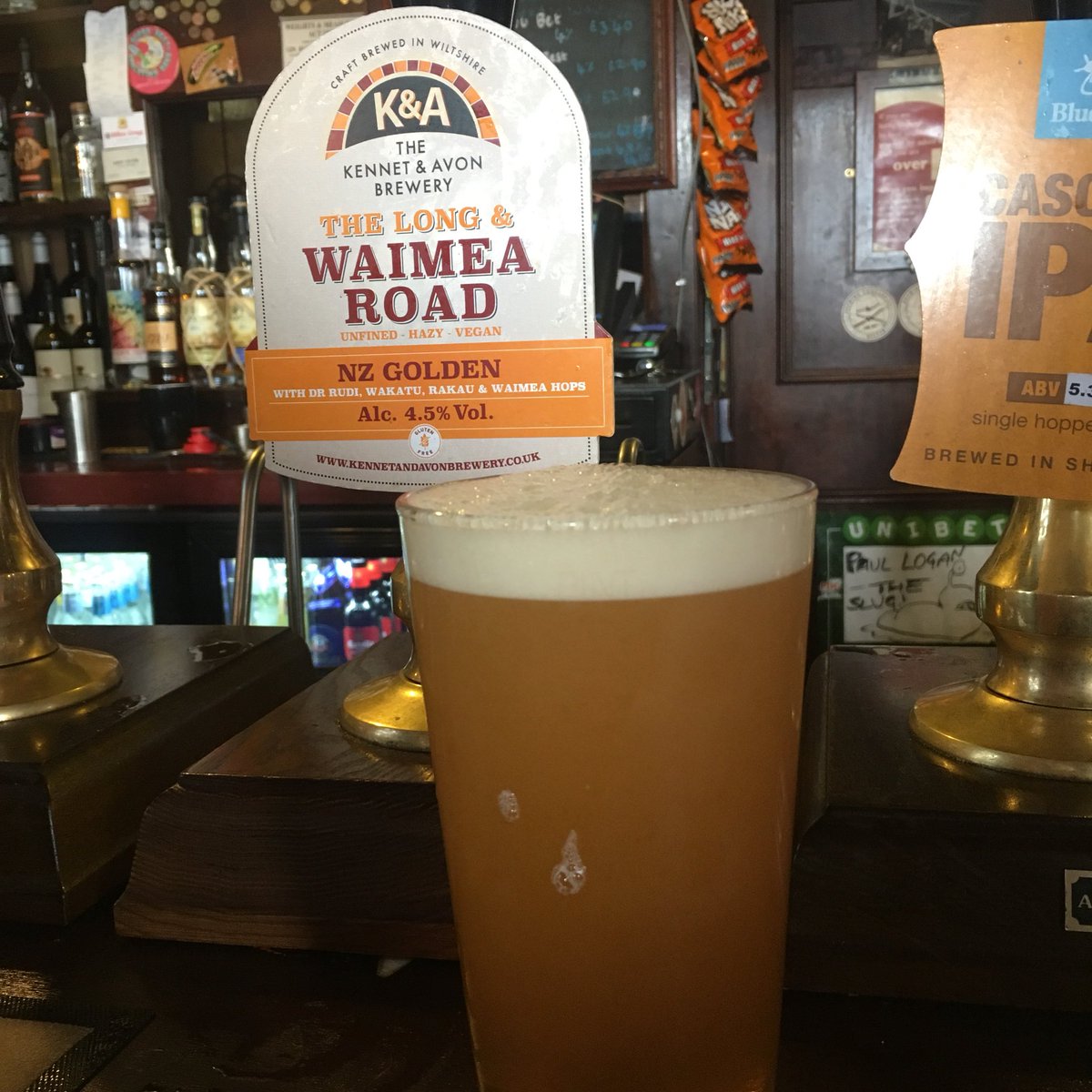 Gluten Free Cask at <a href="/RutlandArms/">Rutland Arms</a> This time its The Long and Waimea Road from <a href="/KenAvon_Brewery/">Kennet & Avon Brew</a> #GlutenFreeBeer #GFSheff #Beers4Coeliacs