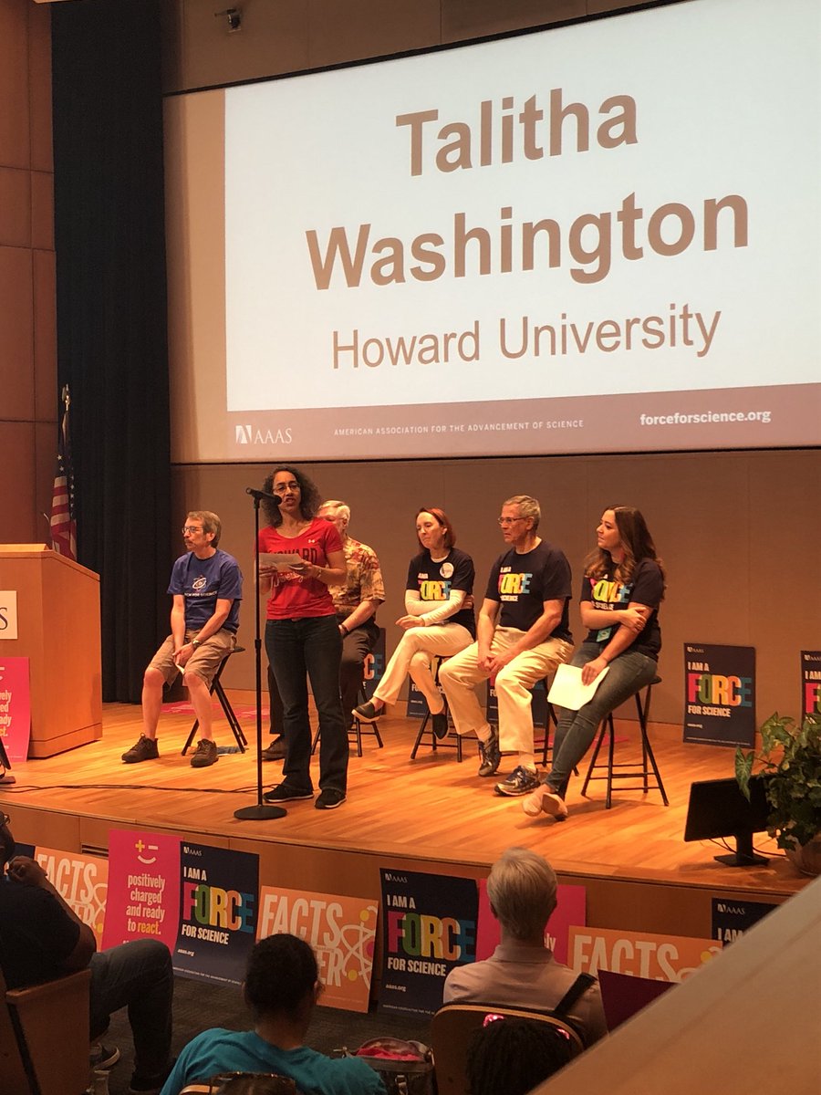 AAAS_STPF's tweet photo. “I still get overlooked and I still get ignored, but I keep talking!!” -Mathematician Dr. Talitha Washington @HowardUniv #womeninSTEM #scipol #ScienceMarch2018 #sciencenotscilence ~@bethlinas https://t.co/wdGXuS5TsN
