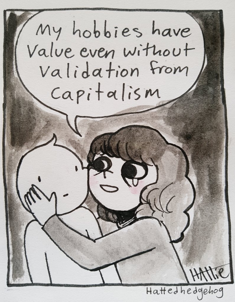 That creator feeling when enjoyment only seems justified by profit
