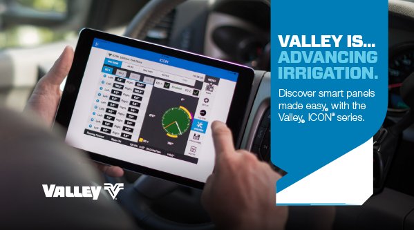JonesIrrValley's tweet photo. Gain ultimate control of your pivots and your time! With a panel for every type of user, Valley ICON is the solution you’ve been looking for. #ThisIsValley #SmartIrrigation #jonesirrigation #valley #agriculture #pivot #technology https://t.co/EDho3oCA4j
