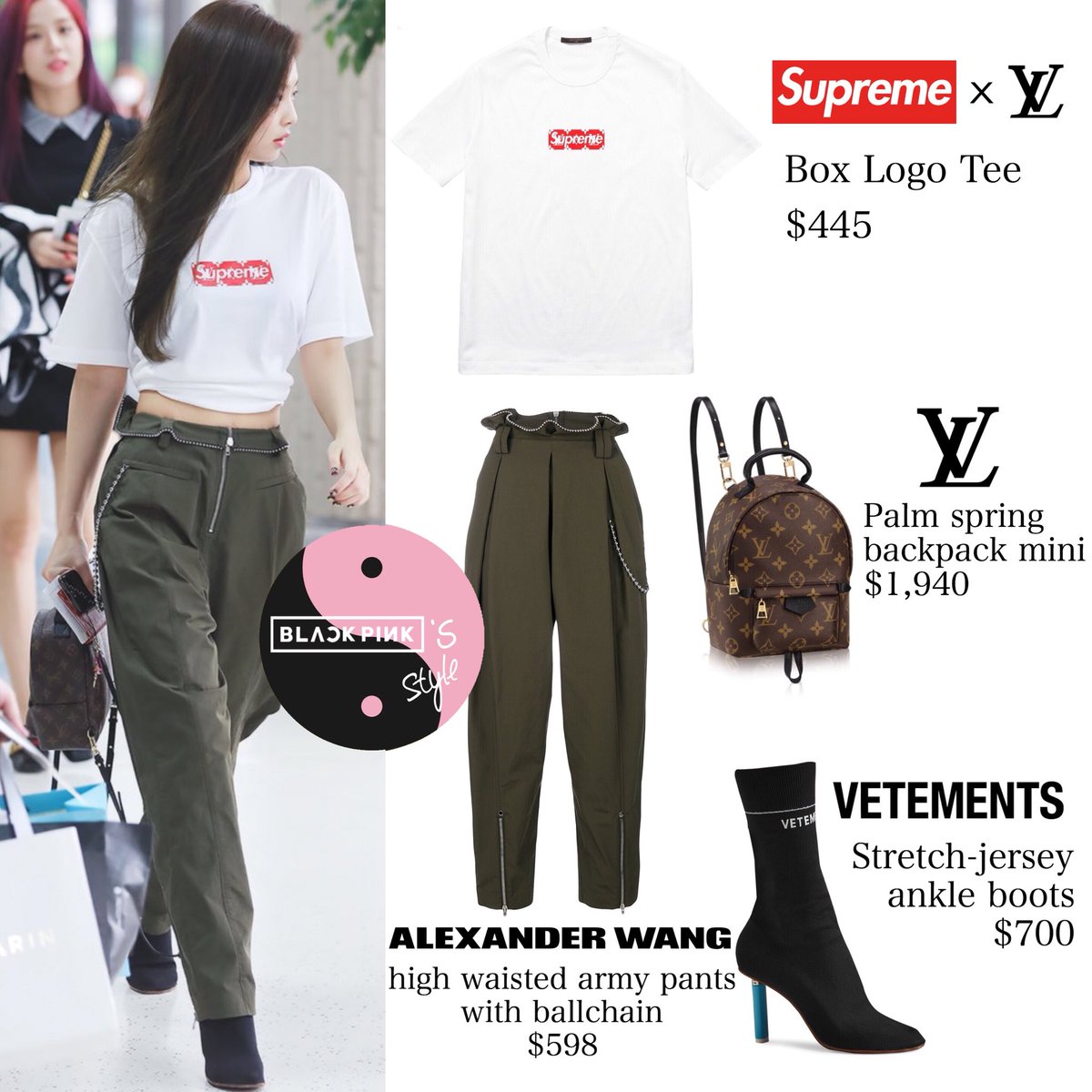 BLACKPINK STYLE on X: #Jennie - LOUIS VUITTON Palm Springs