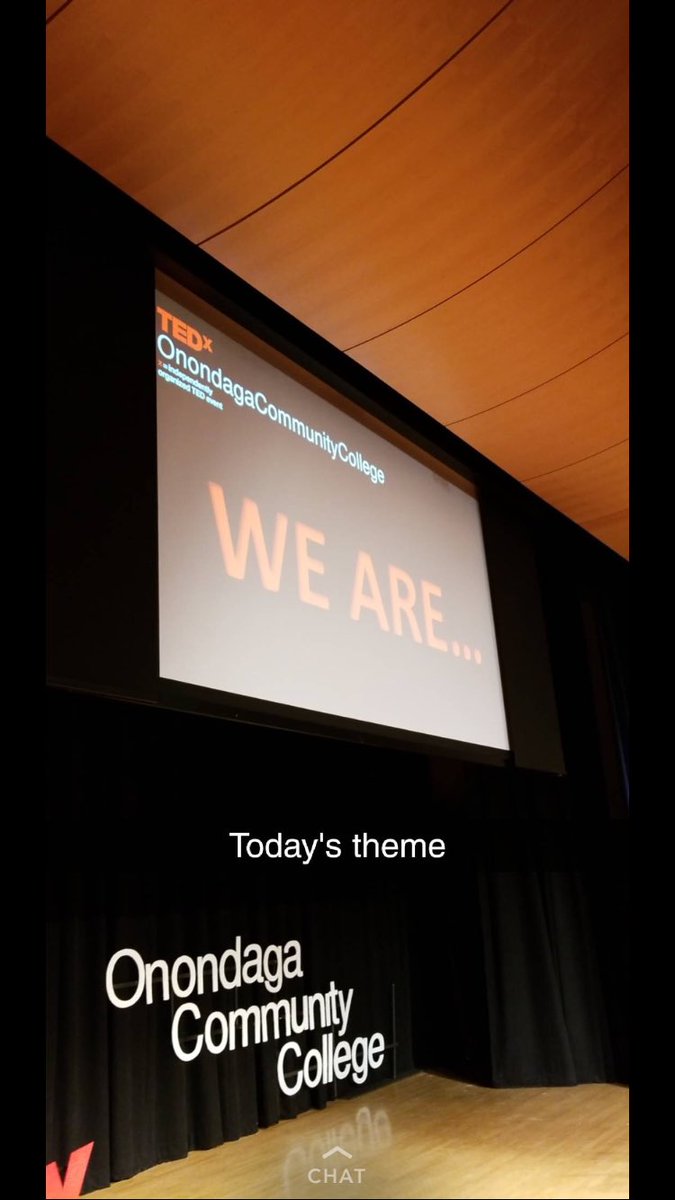 OnondagaCC's tweet photo. OCC students and community members are having fun @TEDxSUNYOCC! #OnondagaCC https://t.co/9S6bdsA84O
