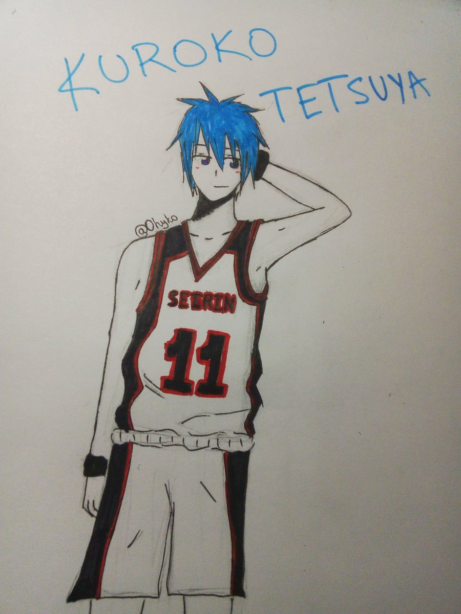 OhykoChan's tweet photo. #Kuroko 

Программа для рисования на гп не включается..пр��шлось на бумаге рисовать.. https://t.co/4ZShyXHeyj