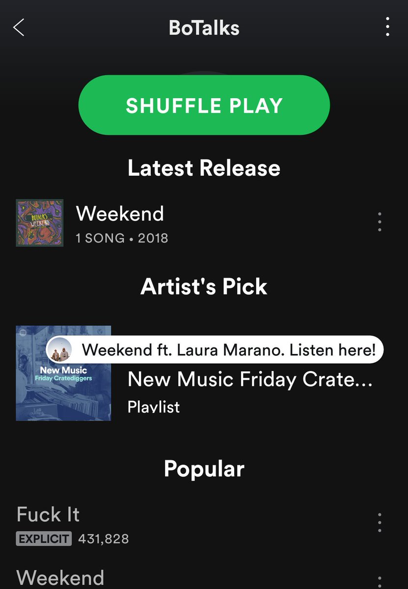 sweetx0love25's tweet photo. @thelauraforce @botalksmusic @lauramarano Yay! You know I am! #StreamWeekendOnSpotify https://t.co/AC4ClFRVvS