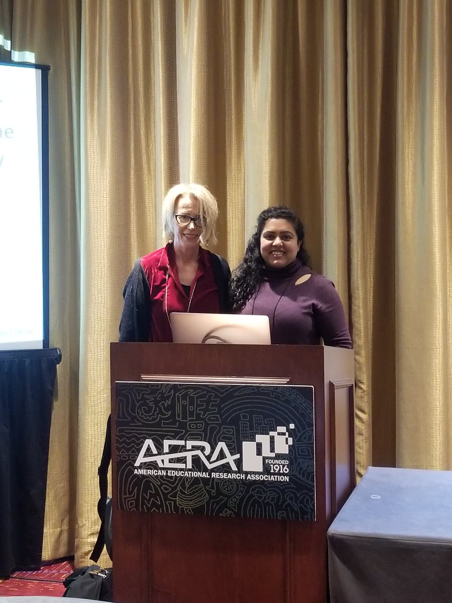 OISEatAERA's tweet photo. OISE's Amanda Brijmohan and Leesa Wheelahan present on alternative pathways to baccalaureate education #AERA18 https://t.co/40VWjU6SEX