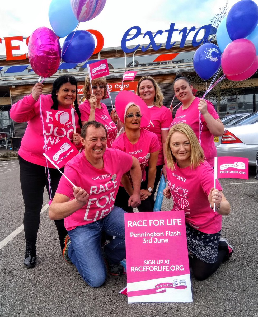Thank you to <a href="/TescoLeighComm/">TescoLeighCommunity</a> for supporting and highlighting this years <a href="/raceforlife/">Race for Life</a> in store today. Proud to be joining <a href="/CllrJoM/">JoM4Tyldesley</a> &amp; others to help beat cancer on June 3rd at Pennington Park. Join us! raceforlife.cancerresearchuk.org/find-an-event/…