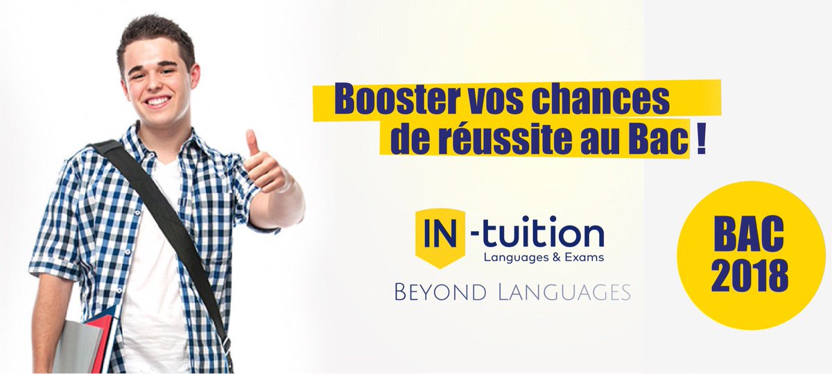 Anglais intensif ! Spécial Bac ! IN-tuition languages &amp; exams vous propose des révisions intensives aux épreuves d’anglais  du baccalauréat.
inscrivez vous  dès maintenant  : lnkd.in/dG56Eg8