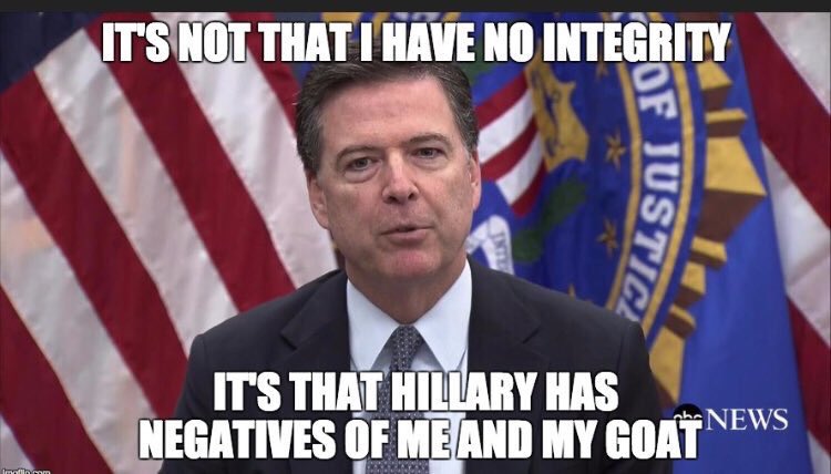 Comey the Clown celebrates media pimping his book