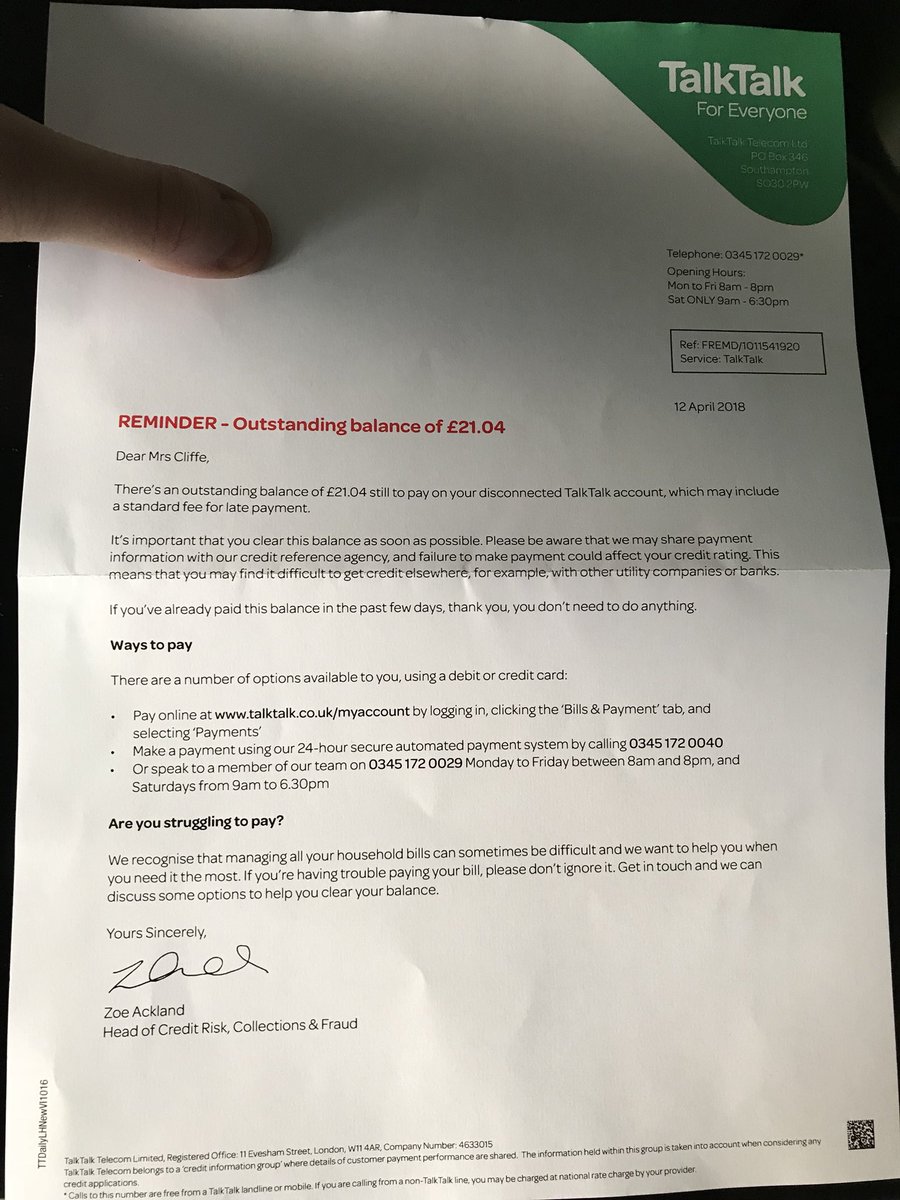 mrjacliffe's tweet photo. @TalkTalk, by my reckoning you still owe me over £100 after admitting fault...let’s get this sorted yeah! https://t.co/bdpqRVvZcf