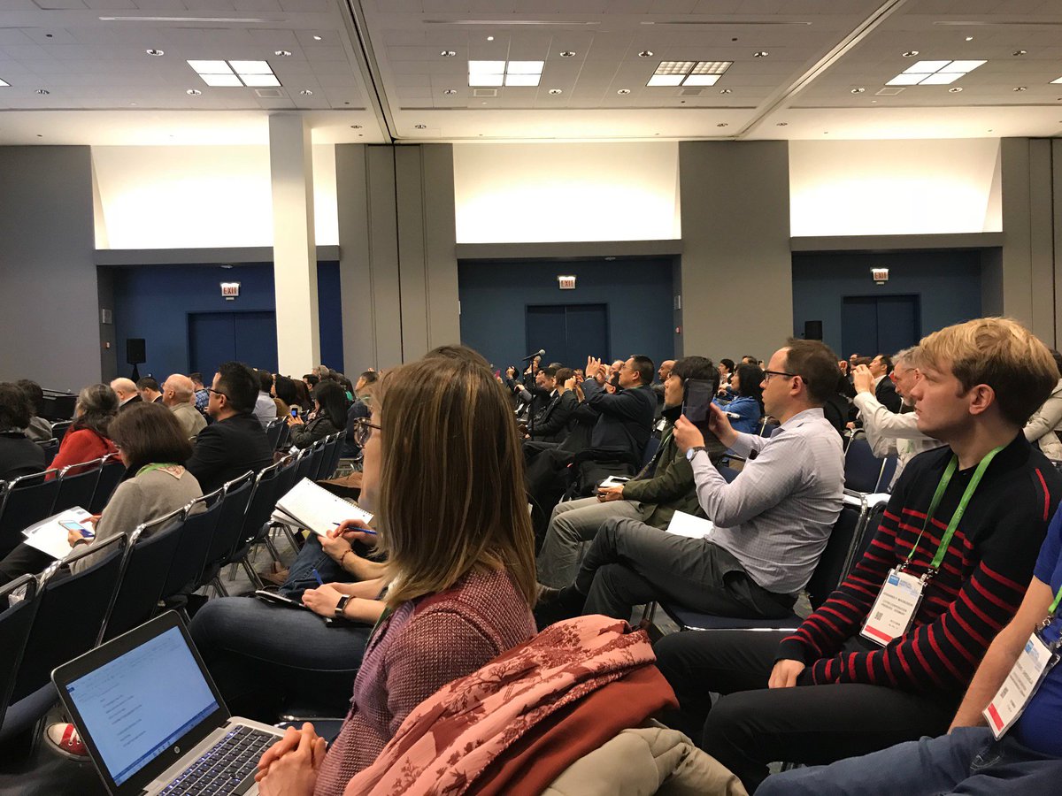 We need to come up with a name for the phenomenon of dozens or hundreds of iPhone/iPad/camera holding hands coming up simultaneously every time a new slide is put up by a speaker. 

It's a science version of #TheWave. But needs a better name.

 #AACR18