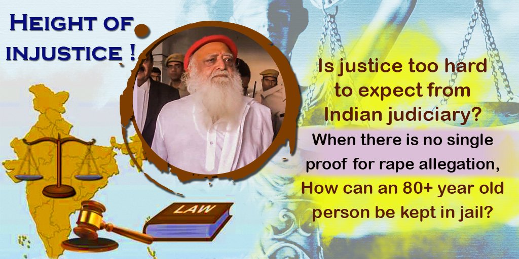 @bjponline
TRUTH can't be hidden
Now, ENTIRE Nation is aware of Asaram Bapu Ji's INNOCENCE #InjusticeToInnocentSaint