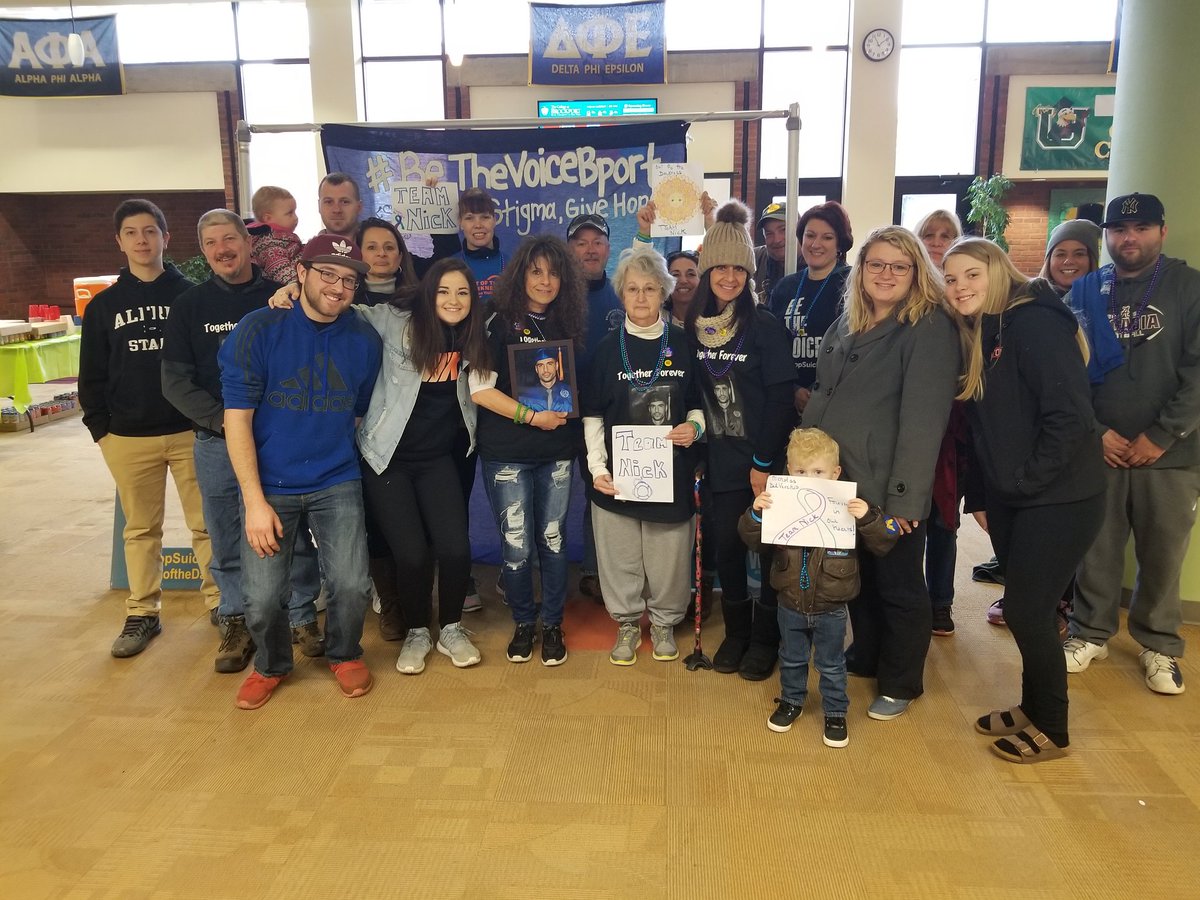 The beautiful DelVecchio family came out to share their story at SUNY Brockports Out of the Darkness walk and make a change. #stopthestigma #ootd #mentalhealth #StopSuicide #afsp #afspwny #bethevoice #20by25 #SeizeTheAwkward <a href="/BportParking/">SUNY Brockport Parking & Transportation</a>