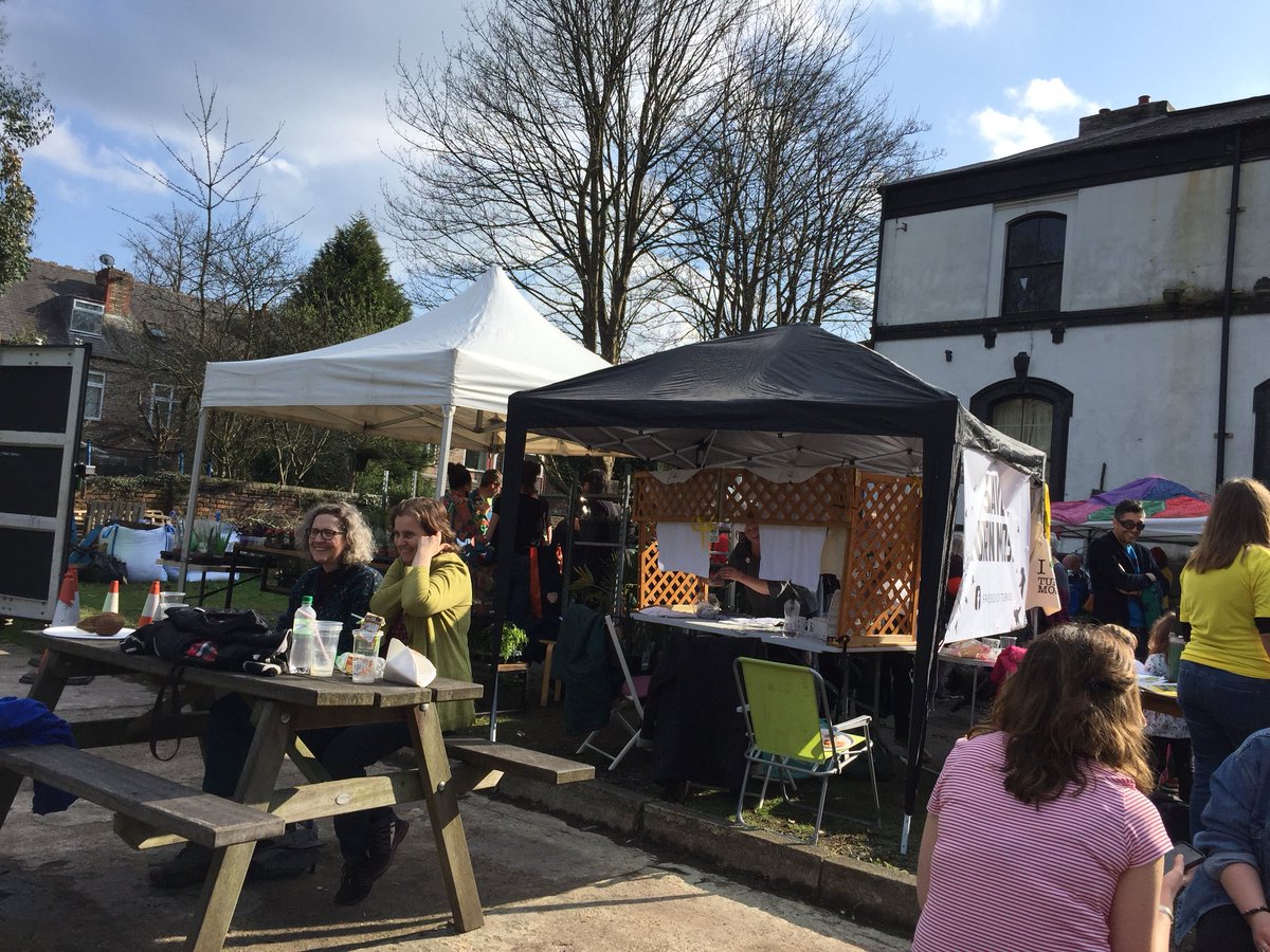 CarbonCoop's tweet photo. Great day at the #Chorlton and #WhalleyRange @greenhappening - met some great people and interesting organisations. Let’s do it again soon. Let us know if you want the 10% discount off training courses. https://t.co/ZojLLsGAY4