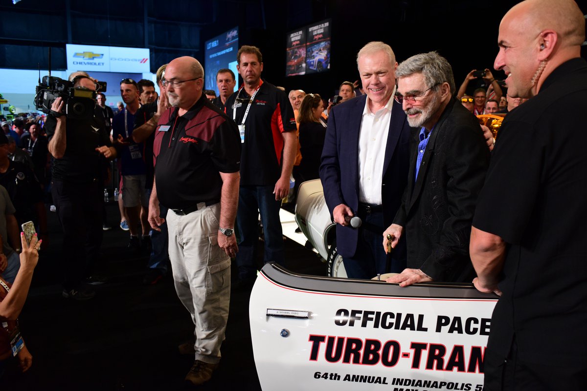 Burt Reynolds joined Craig Jackson on the auction block for the sell of 3 cars, including 1980 Trans Am Indy Pace Car for $110,000!