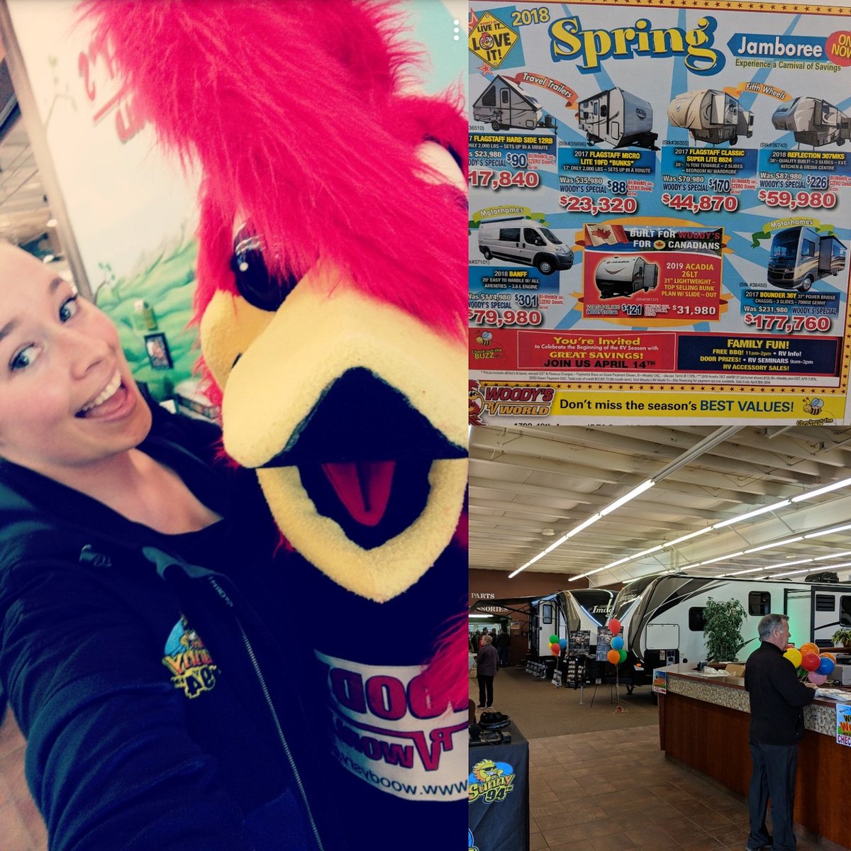 The 2018 Spring Jamboree is on today at Woody's RV World. Make sure to come down and check out all the Amazing Savings, don't miss out on The Season's best values!! <a href="/woodysrvworld/">Woody's RV World</a> <a href="/alliesunny94/">Allie McKinnon</a>