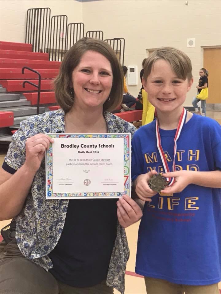 WCES_Cherokees's tweet photo. Fourth grader Cason Stewart had the highest score on the math written test on his team! @MelanieFangman #bewaterville https://t.co/VTYIWFQABb
