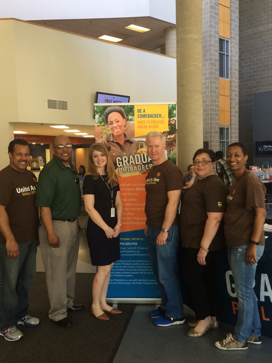 UPSERs volunteering with Graduate Philadelphia! on Saturday— helping adults go back to school to get their degree..