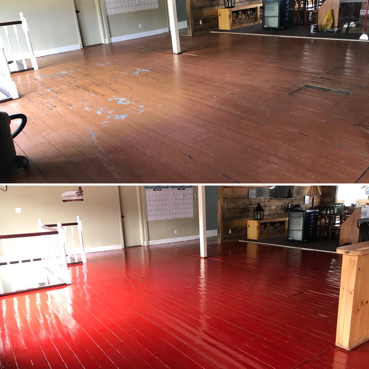 A little paint goes a long way...nice refresh to our dining room! #BeforeandAfter