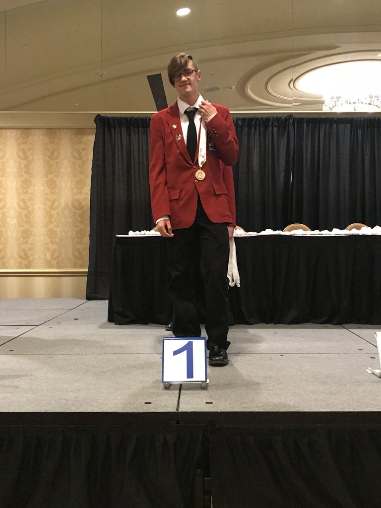 larry_garrity's tweet photo. Congratulations Chris Hall-1st place in Extemporaneous Writing competition at 2018 KY #SkillsUSA State Conference!! Very proud of you😊 #1WC #ChampionAtWork https://t.co/8ZihNY5CN8