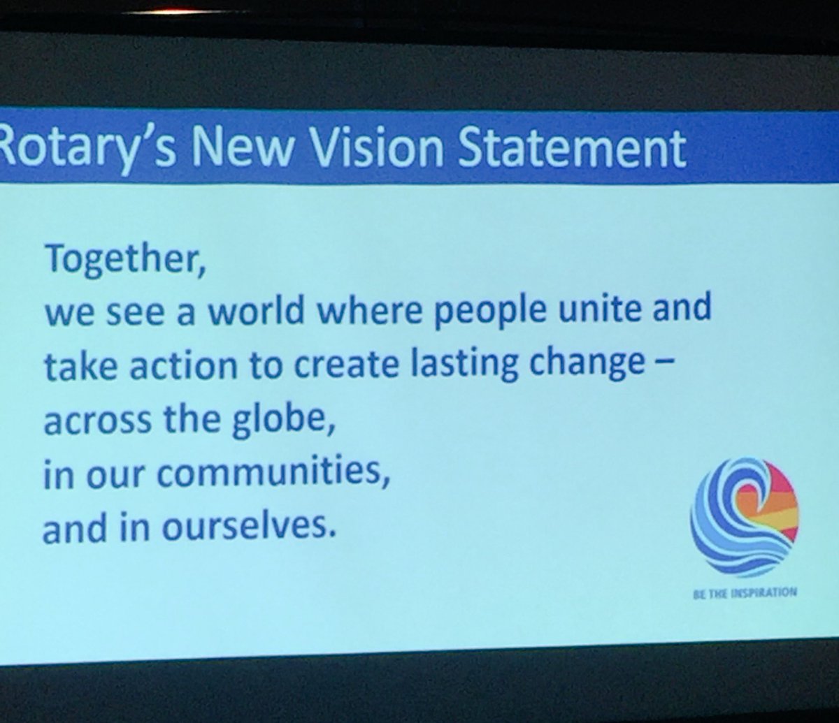 We’d agree Rotary’s new vision statement fits us to a T. #PeopleofAction #CityofPG