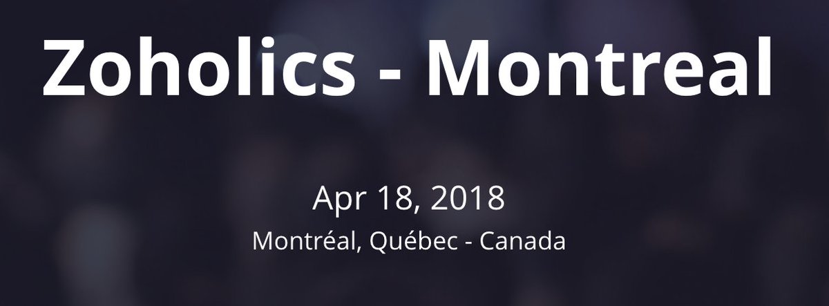 thefoneco's tweet photo. MONTRÉAL - L'équipe de Foneco sera du premier Zoholics à Montréal.  Joignez-vous à nous et nos partenaires Zoho pour découvrir les nouveautés de la suite Zoho ! https://t.co/XF5F4Q3qsM