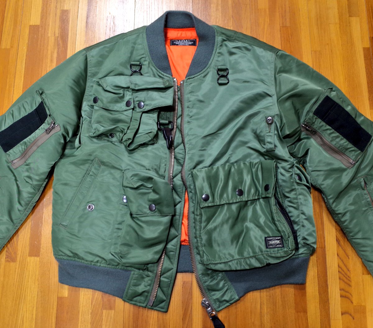 LABRAT × PORTERのMA-1 お気に入りのポケットいっぱい服。 「MA-1」を 