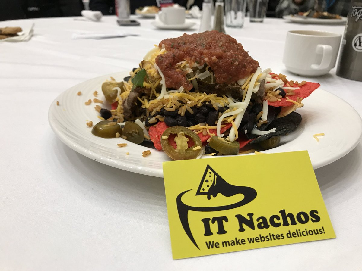 itnachos's tweet photo. What’s for lunch at WordCamp? Nachos! #WCKC https://t.co/UGQDq0hGxx