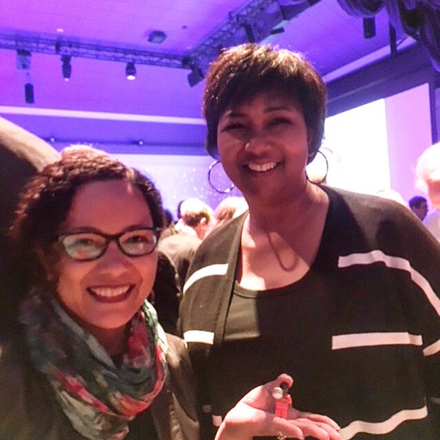 astrodebs_'s tweet photo. Had the chance to meet Dr. @maejemison at #discuss2018 #YurisNight. Looking forward to the #lookup campaign - let’s create “a tapestry” together! 🚀💫 #positivity #rolemodel #wow #inspiration #astronaut https://t.co/i0R7do6za1