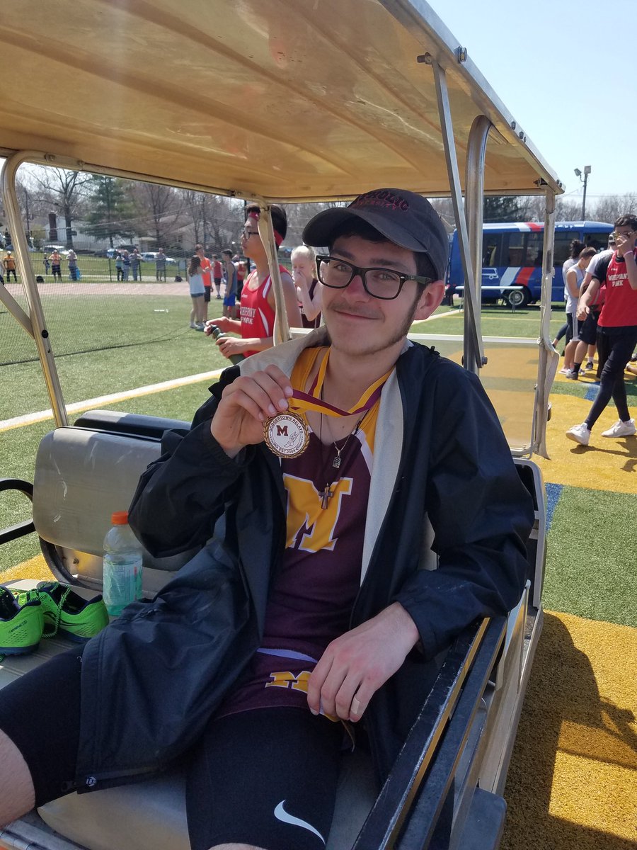 DodgerAthletics's tweet photo. Chase Dreitlin showing off his DMR medal! #goDodgers #BDOC #therealdreitlin https://t.co/bGsmivvr1M