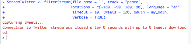 ElenaBlack2003's tweet photo. Hello @nlpbasel 

the twitter stream does not work. It stops after 0 seconds although I set the timeout for 10 seconds. Did I miss something in the function?
#nlpbasel

Thanks https://t.co/GsJ3d0RUaq