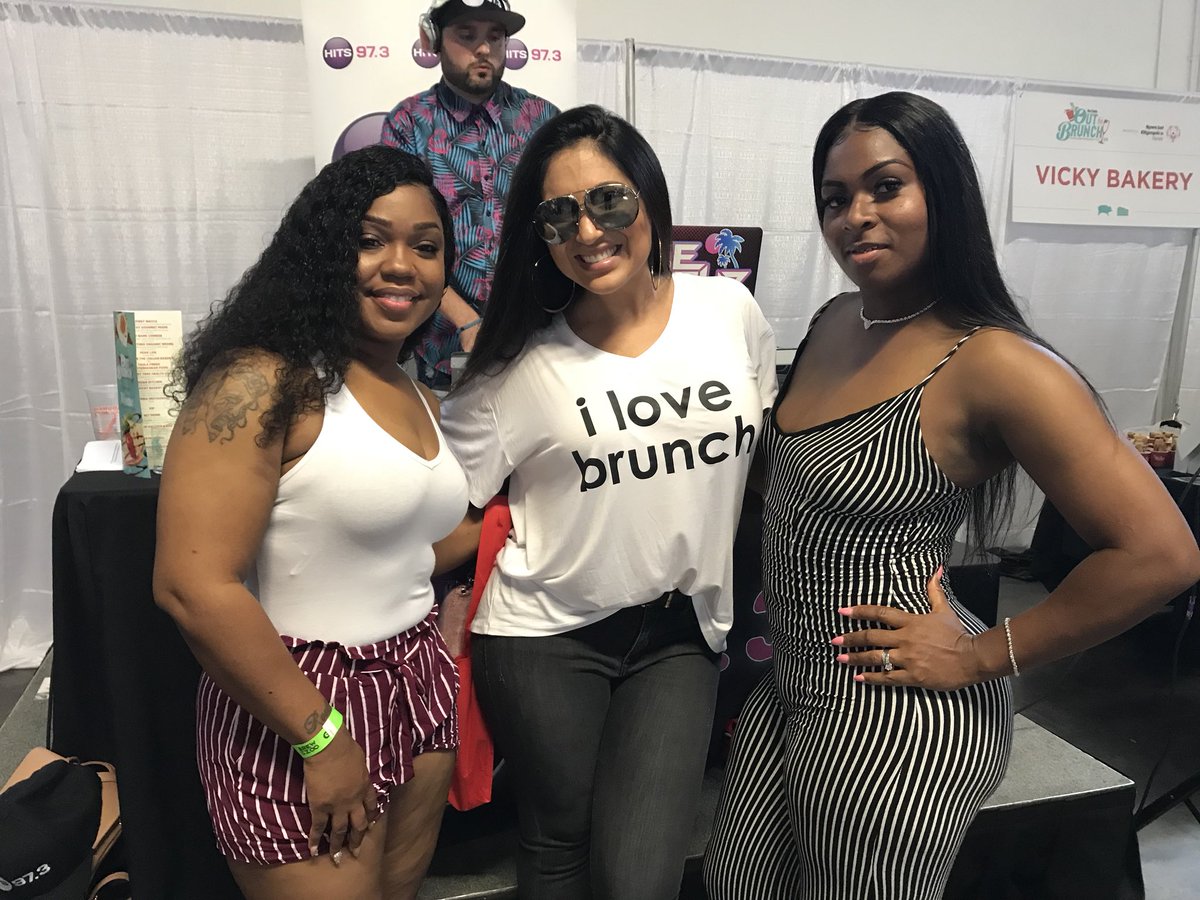 HITS973's tweet photo. The party is at the DJ Booth! @djmikekruz has SoHo Studios poppin’ for @miaminewtimes #OutToBrunch! Catch  @missbryan973 @kimmybofficial @onairwithdia in the crowd snap a pic with the #HITSSquad!! #OutToBrunch #BrunchTime #Wynwood #HITS973 [📸 @fiendblvck] https://t.co/mYPamH4hz0