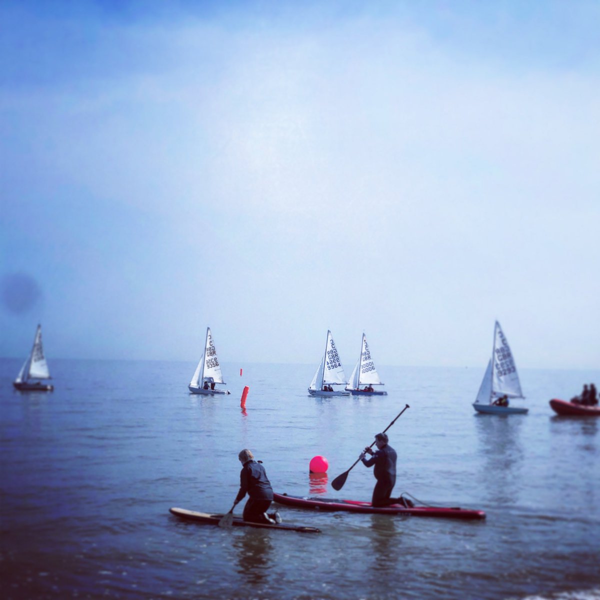 pevensey bay sailing club. early season #cadet #sailing #sun #beach