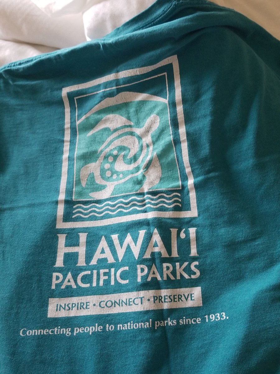 DrCLCampion's tweet image. Got this shirt on my first trip to the big island in 2010, or so... 
Seems fitting to wear today in Volcanoes, although, might be time for a new one. 
@Volcanoes_NPS @HIPacParks