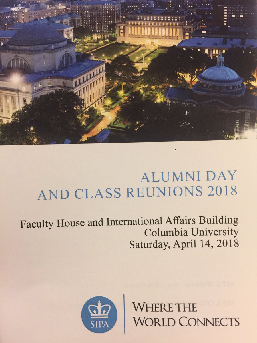 MILAResearch's tweet photo. Insightful discussion at #SIPAalumni Day w/ @JosephEStiglitz &amp; @ColumbiaSIPA Dean Janow. https://t.co/81EwkYHzhd