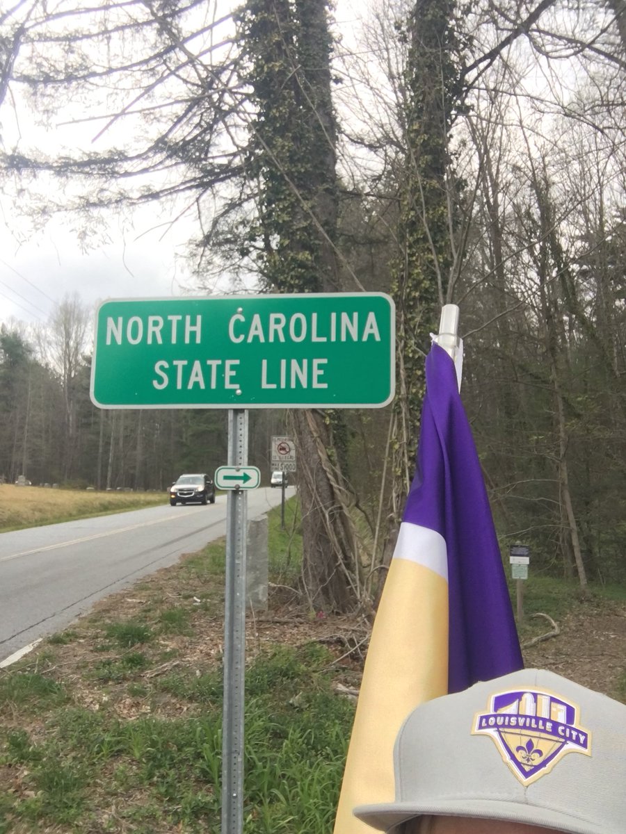 LoucityPositive's tweet photo. See ya later NC headed downhill (hopefully) to Greenville @villetoville #ForTheCity https://t.co/LwKAzv7HjF