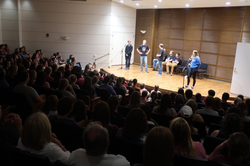 OnTheFlyImprov's tweet photo. Make sure to come see our last show of the year tonight at 7pm in Sears Recital Hall! https://t.co/xHKr5wfdBg