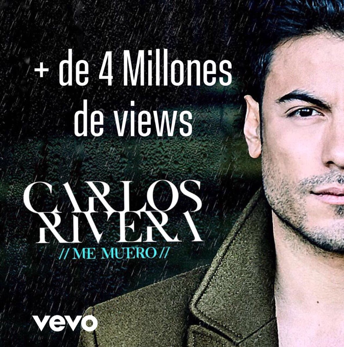 _CarlosRivera's tweet photo. Dios!! Más de 4M de views del vídeo de #MeMuero en solo un día. ¡Gracias! ¡Gracias! ¡Gracias! Esto es una locura. Los quiero.

https://t.co/1QNCqZxwv4 https://t.co/AartulaKc5