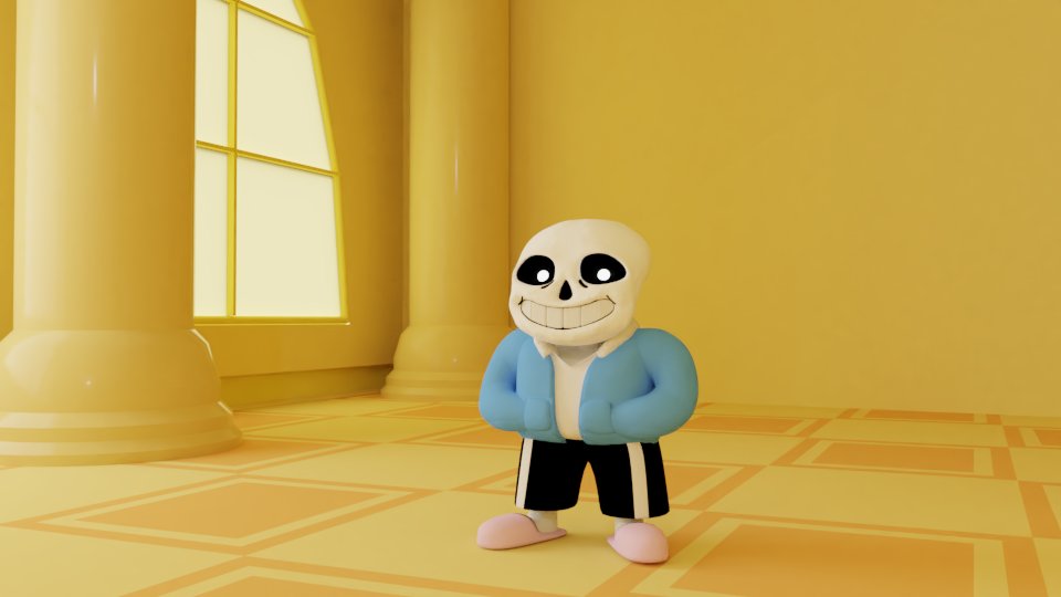 Ashcraft On Twitter Its A Beautiful Day Outside Birds Are Singing Flowers Are Blooming On Days Like These Kids Like Me Spend 6 Hours Modelling And Rendering Sans Undertale Blender3d Https T Co Kfo8ijiurc