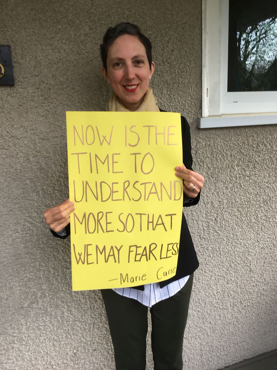 c_wiedemann's tweet image. I can’t make the  #marchforscience today, but I’m there in spirit. “Now is the time to understand more, so that we may fear less.” – Marie Curie @SCWIST @makepossible_ca @500womensciVan @ScienceMarchYVR