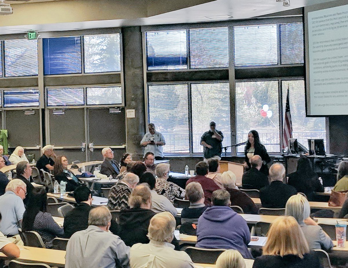 KalieWork's tweet photo. Today, I the opportunity to speak with hundreds of energized dems at the Washoe County Democratic Convention. Thank you @WashoeDEMS for organizing! #workforwashoe https://t.co/3SKyUQnZa4