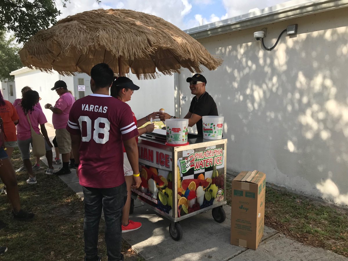 Cooling off with Philadelphia Water Ice and Afterschool Programs today!