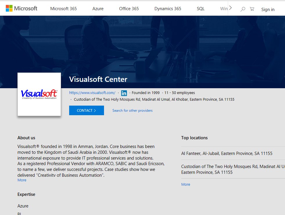 Visualsoft_net's tweet image. #Visualsoft on Microsoft Solution Providers Directory
microsoft.com/en-US/solution…
#VisualERP powered by @Azure 15 days free trial: visualerp.net/account/regist…