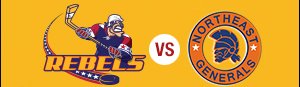 Jamestownrebels's tweet image. Rebels &amp;amp; @negenerals game has been postponed. The game will be played at 2:00pm at the IceWorks Skating Complex in Aston, PA. Admission is FREE. bit.ly/2vgZCWI