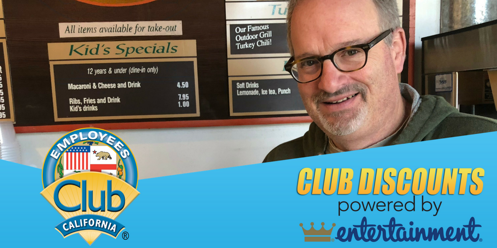 TheCLUBofCA's tweet photo. John Burnes, editor Alive! newspaper used his Club discounts powered by Entertainment® at Outdoor Grill, Culver City & got a great deal on a meal there - buy one entree, get another free - he saved $8!
#ClubEntDiscount #ClubDiscounts #ClubCoupons
https://t.co/k6ulUwxHyv https://t.co/V6aLLI5EiE