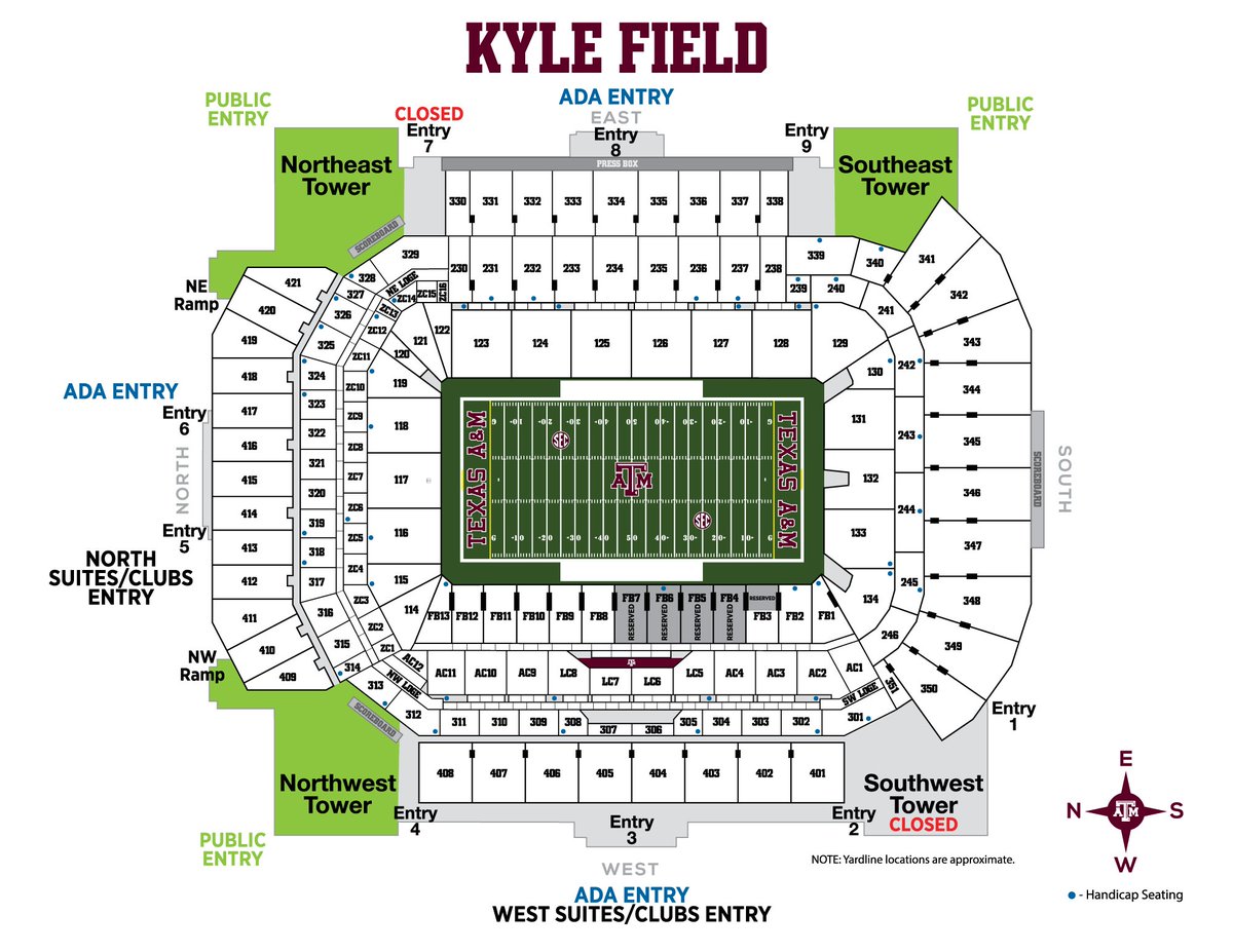 Kyle Field Seating Chart 2018